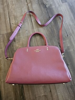 Coach Leather Mini Lillie Carryall Satchel